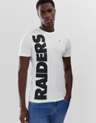 Only & Sons Nfl Raiders T-shirt In White