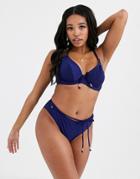 Pour Moi Monaco Underwired Bikini Top In Navy