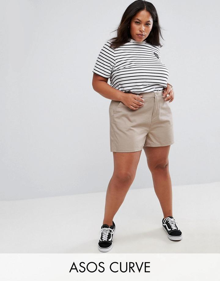 Asos Curve Chino Short - Multi