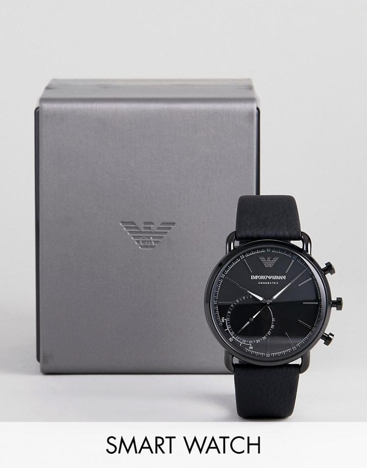 Emporio Armani Art3030 Aviator Connected Hybrid Smart Watch 43mm - Black