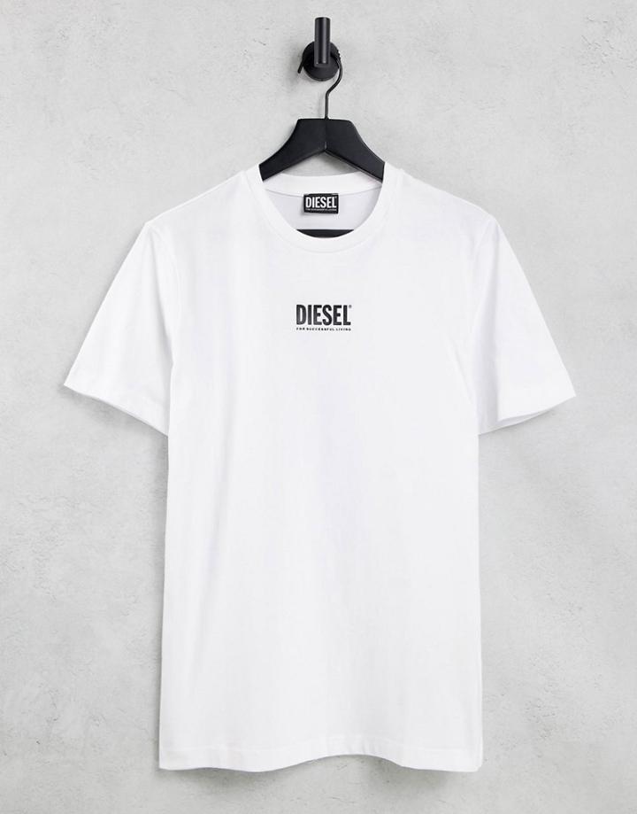 Diesel T-diegos Small Logo T-shirt In White