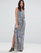 Vero Moda Belted Kaleidoscope Maxi Dress - Multi