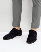 Selected Homme Suede Brogue Shoes - Navy