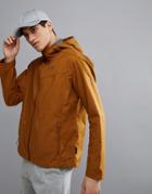 Jack Wolfskin Amber Road Hooded Jacket In Dark Tan - Tan