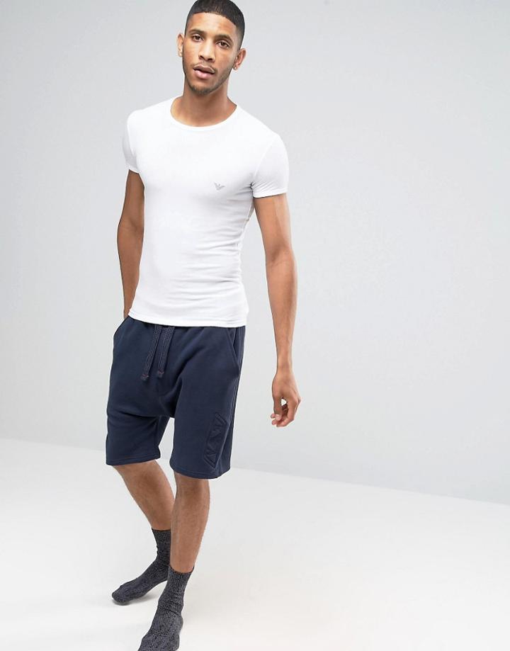 Emporio Armani Lounge Shorts In Navy - Navy