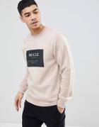 Nicce London Sweatshirt With Box Logo - Stone