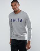 Poler Sweatshirt With Ivy State Logo - Gray