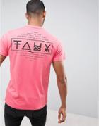 Friend Or Faux Limitless Back Print T-shirt - Pink