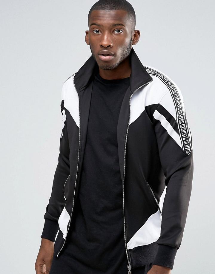 Criminal Damage Zip Thru Tracksuit Top - Black