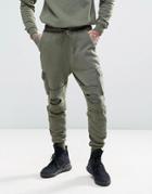 Cayler & Sons Cargo Joggers With Scorpion Embroidery - Green