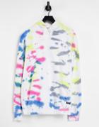 Threadbare Mix And Match Tie Dye Hoodie In Rainbow-multi