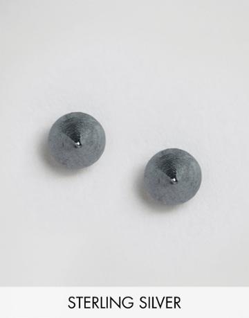 Pieces & Julie Sandlau Oxisidised Sterling Silver Joi Earrings - Oxidised Silver