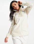Columbia Lodge Full Zip Fleece In Cream-neutral