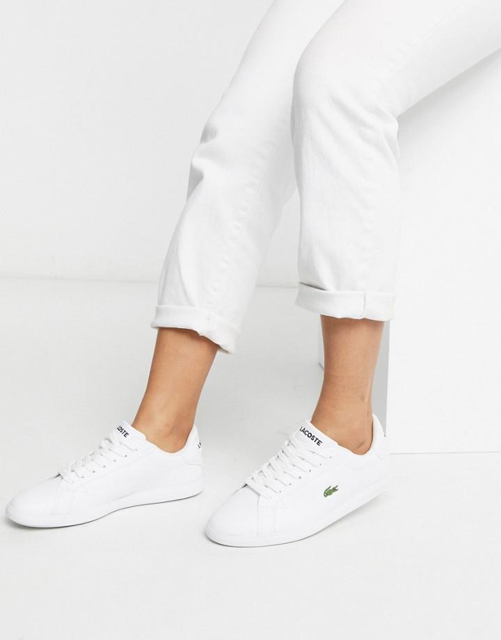 Lacoste Graduate Bl 1 Leather Sneakers In White