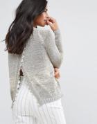 Vila Textured Sweater - Multi