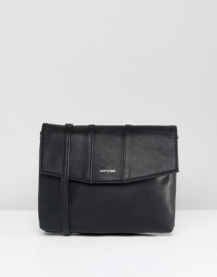 Matt & Nat Simple Crossbody Bag - Black