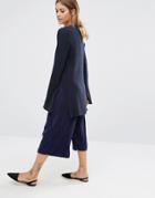 Fashion Union Plisse Culottes - Navy