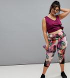 Rainbeau Curve Florence Print Capri Leggings - Multi