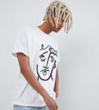 Reclaimed Vintage Inspired Face Tee In Gray - Gray