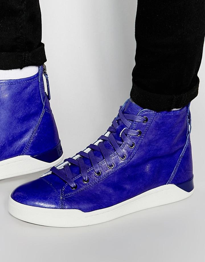 Diesel Diamond Hi Sneakers - Blue