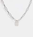 Designb London Chunky Padlock Pendant Necklace-silver