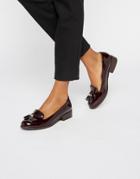 Miss Kg Flat Tassle Loafers - Red