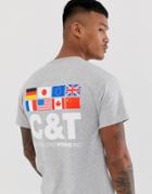 Cheats & Thieves Nations Back Print T-shirt-gray