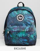 Hype Exclusive Backpack In Rain Forest Print - Green