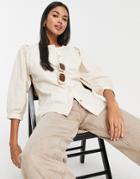 Selected Cecile Blouse In Cream-white