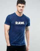 G-star Doover Raw Indigo Logo T-shirt - Blue