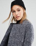 Pieces Knitted Beanie With Cashmere - Black