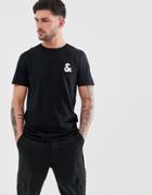 Jack & Jones Essentials Crew Neck T-shirt With Chest Logo - Black