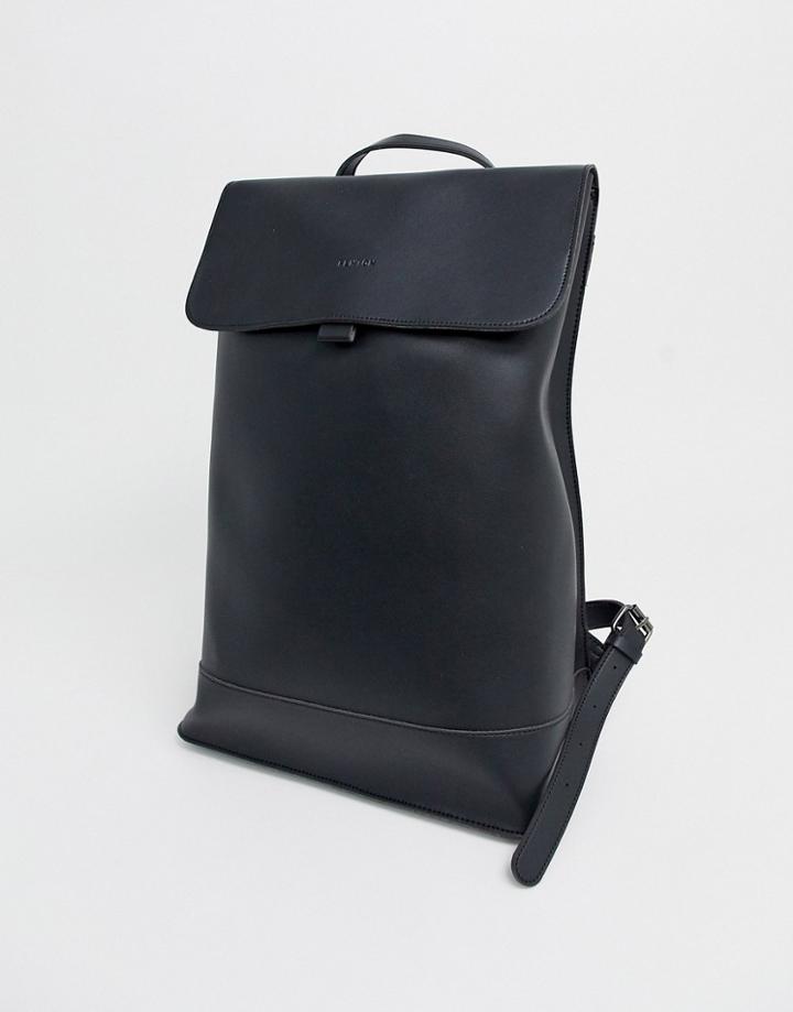 Fenton Flapover Backpack In Black