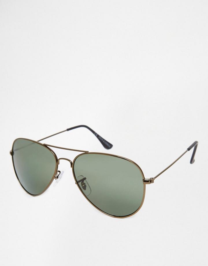 Jack & Jones Aviator Sunglasses - Black
