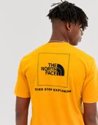 The North Face Red Box Heavyweight T-shirt In Orange - Orange