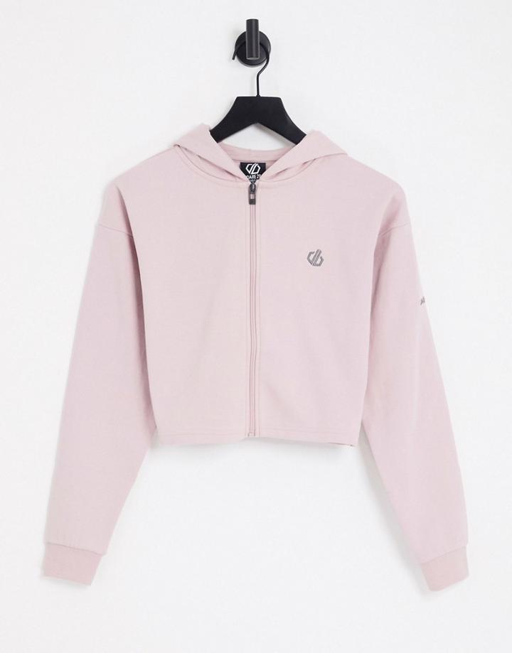 Dare 2b Lounge About Cropped Hoodie In Pink - Part Of A Set