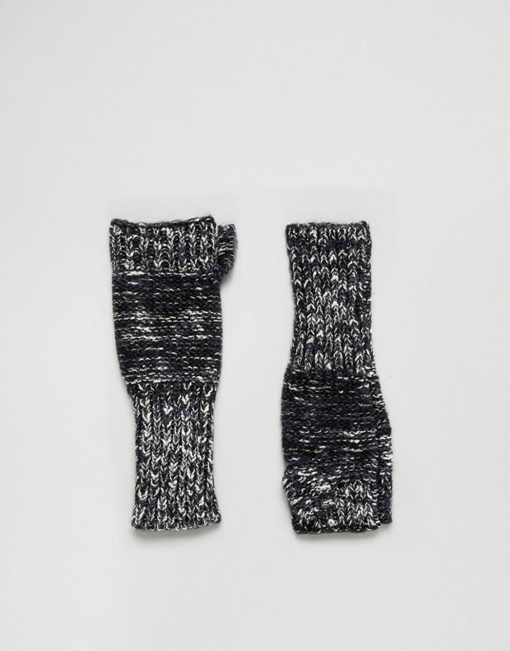 Genie By Eugenia Kim Stef Navy Fingerless Gloves - Navy