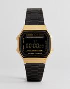 Casio A168wegb Digital Bracelet Watch In Black - Black
