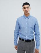 Jefferson Cotton Blend Long Sleeve Shirt - Blue