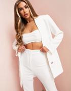 Asos Luxe Suit Jacket In White - Part Of A Set