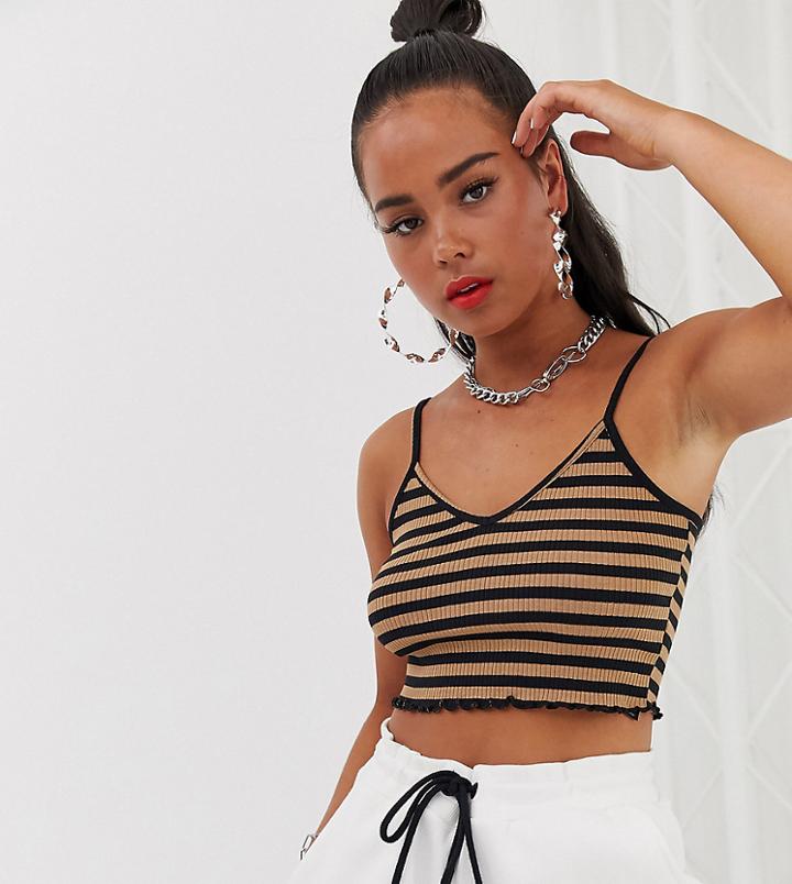 Collusion Stripe Crop Top - Multi