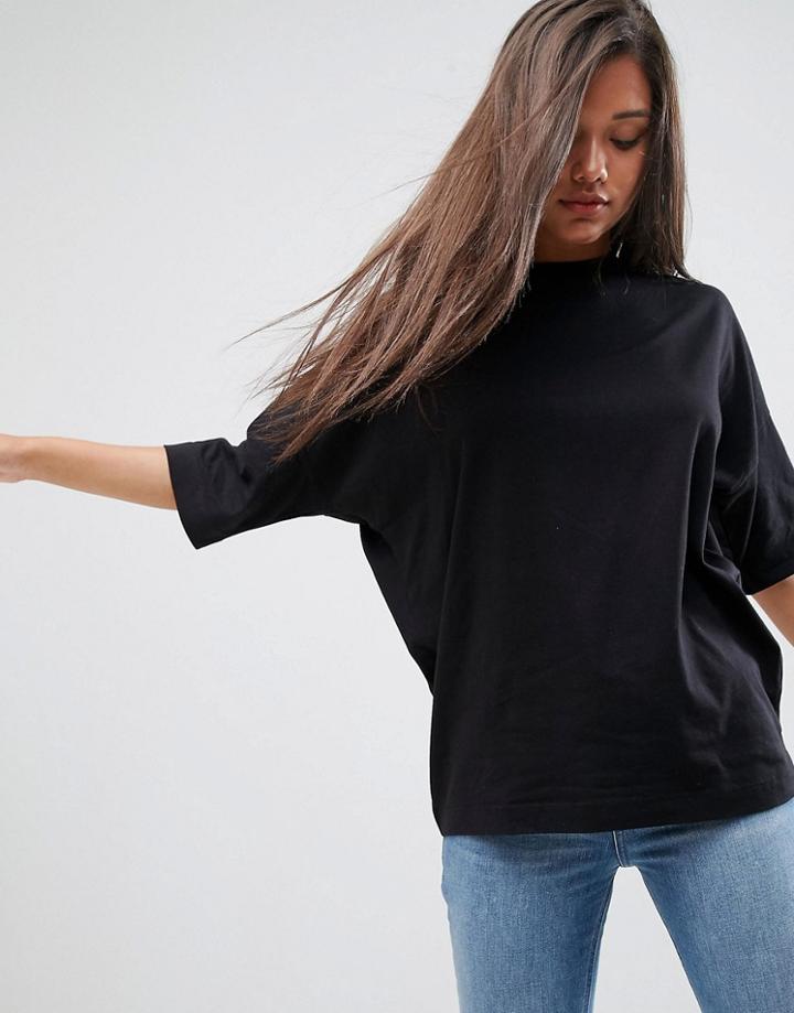 Asos T-shirt In Super Oversized Fit - Black