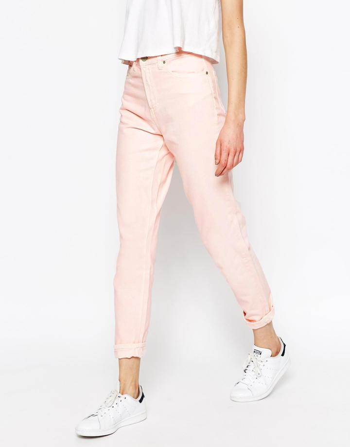 Waven Elsa Clean Mom Jean - Pale Pink