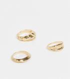Vero Moda Exclusive 3-pack Rings In Gold