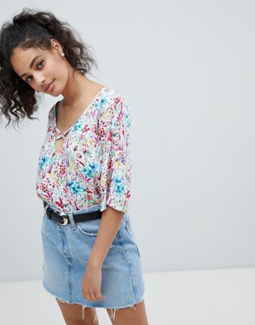 Rock & Religion Floral Blouse - White