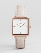 Elie Beaumont Eb818.3 Watch With Rose Gold Case And Stone Strap - Stone