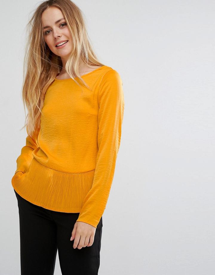 Vila Paneled Top - Yellow