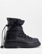 Truffle Collection Puffer Snow Style Boots In Black