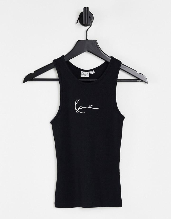 Karl Kani Racer Back Tank Top With Logo-black