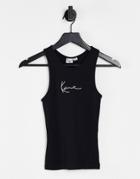 Karl Kani Racer Back Tank Top With Logo-black